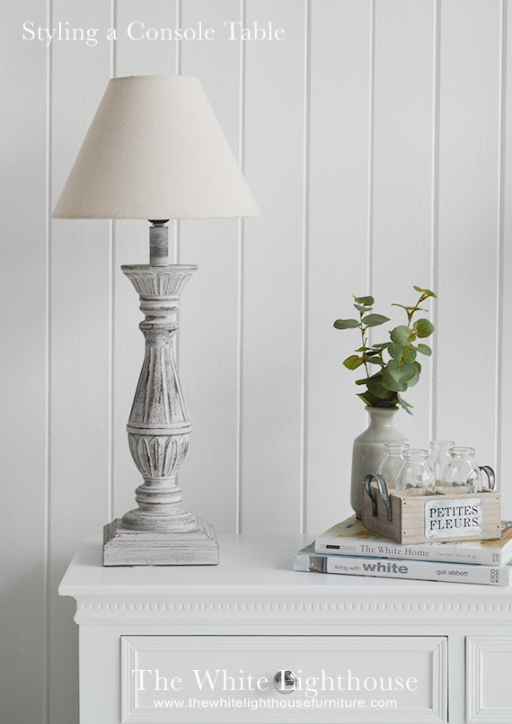 How To Style A Console Hall Table The, How Tall Should Lamps Be On A Console Table