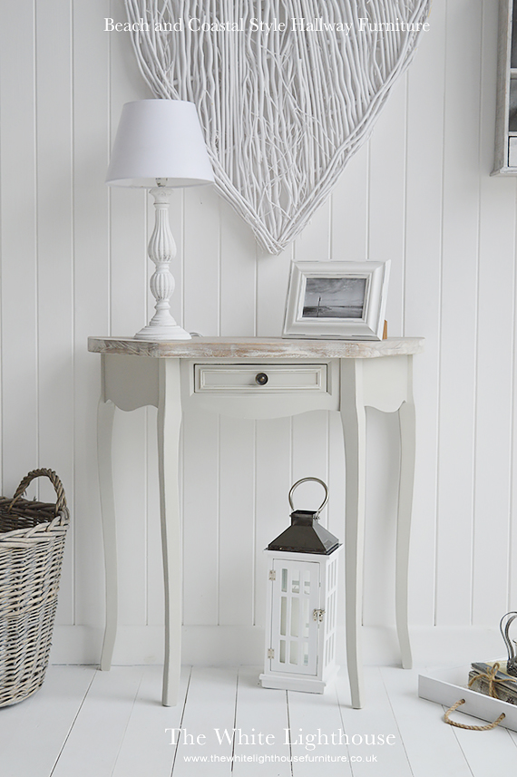 The White Lighthouse ideas on decorating a beach and coastal hallway furniture