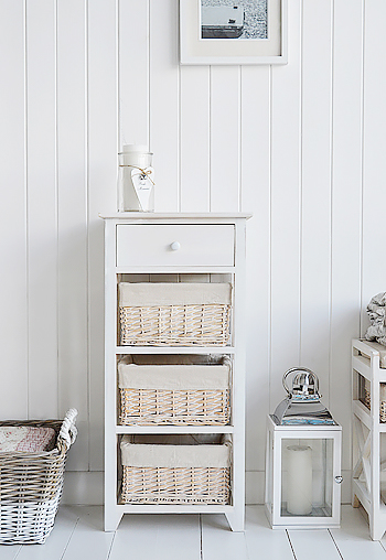 Cap Cod Storage furniture in white wash