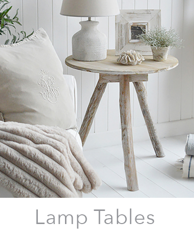 Lamp tables for modern country and farmhouse living rooms