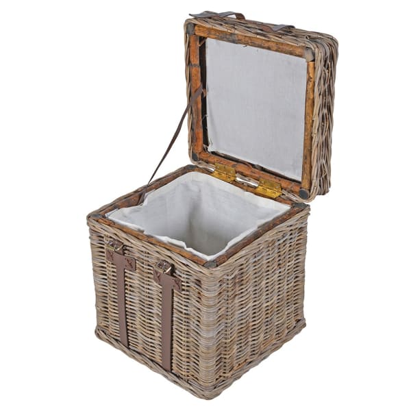 Styled as a side table, this natural rattan trunk brings practical storage and timeless character to calm, light-filled interiors with a soft coastal and country feel.