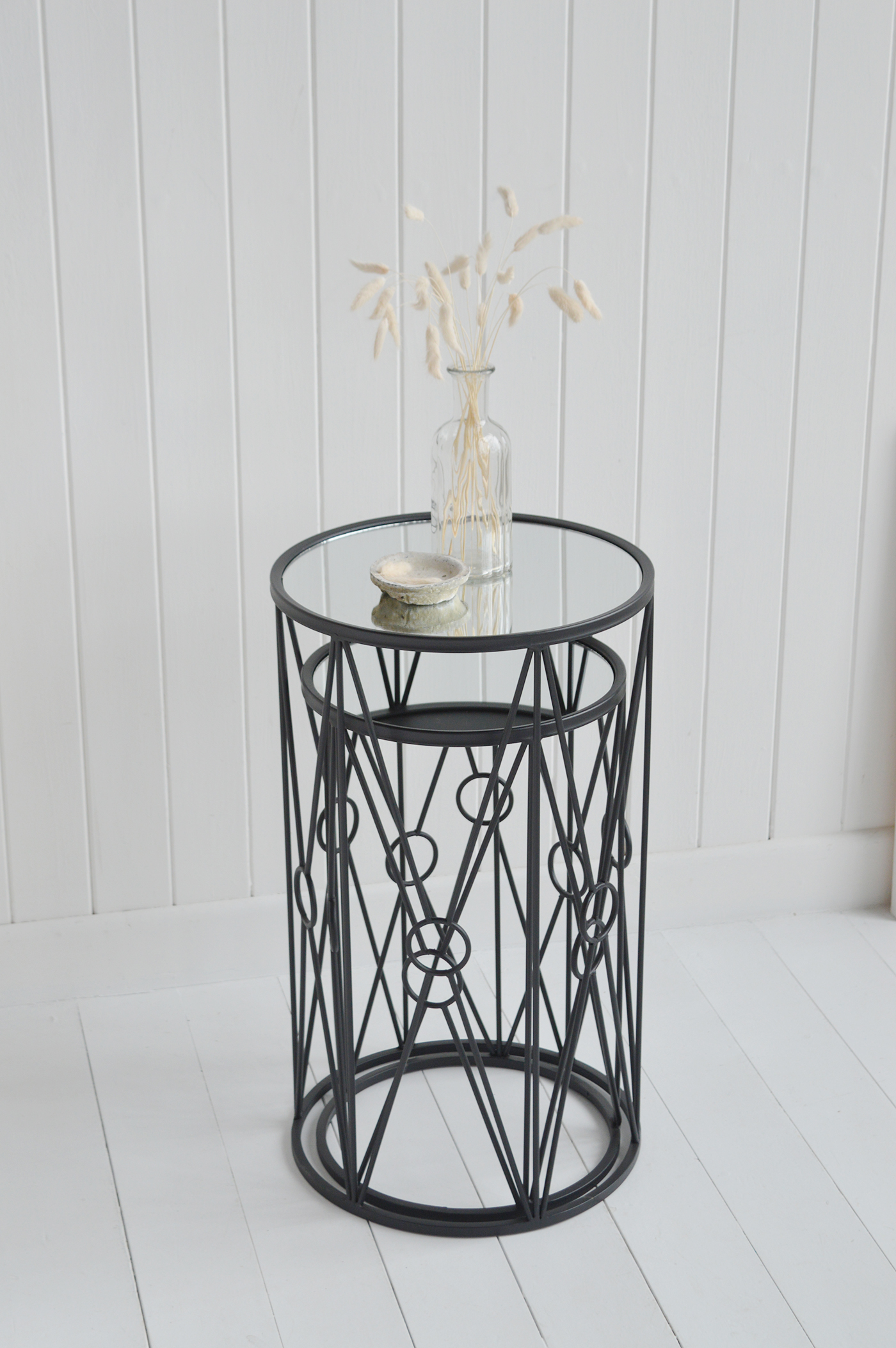 Ascot Lamp Table. Elegant New England Coastal and Country Furniture.  Mixed with natural materials, cushions and throws with plently of texture and interest gives a classic New England look to your interior