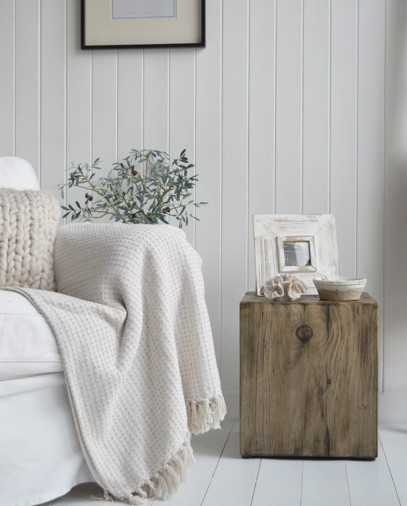 The Boothbay Table embodies the effortless charm of New England coastal interiors.