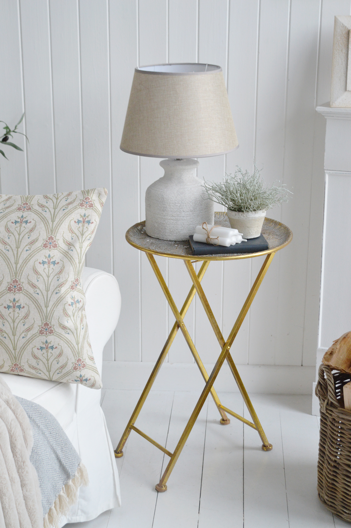 Charleston Lamp Table. Elegant New England and Hamptons Coastal and Country Furniture