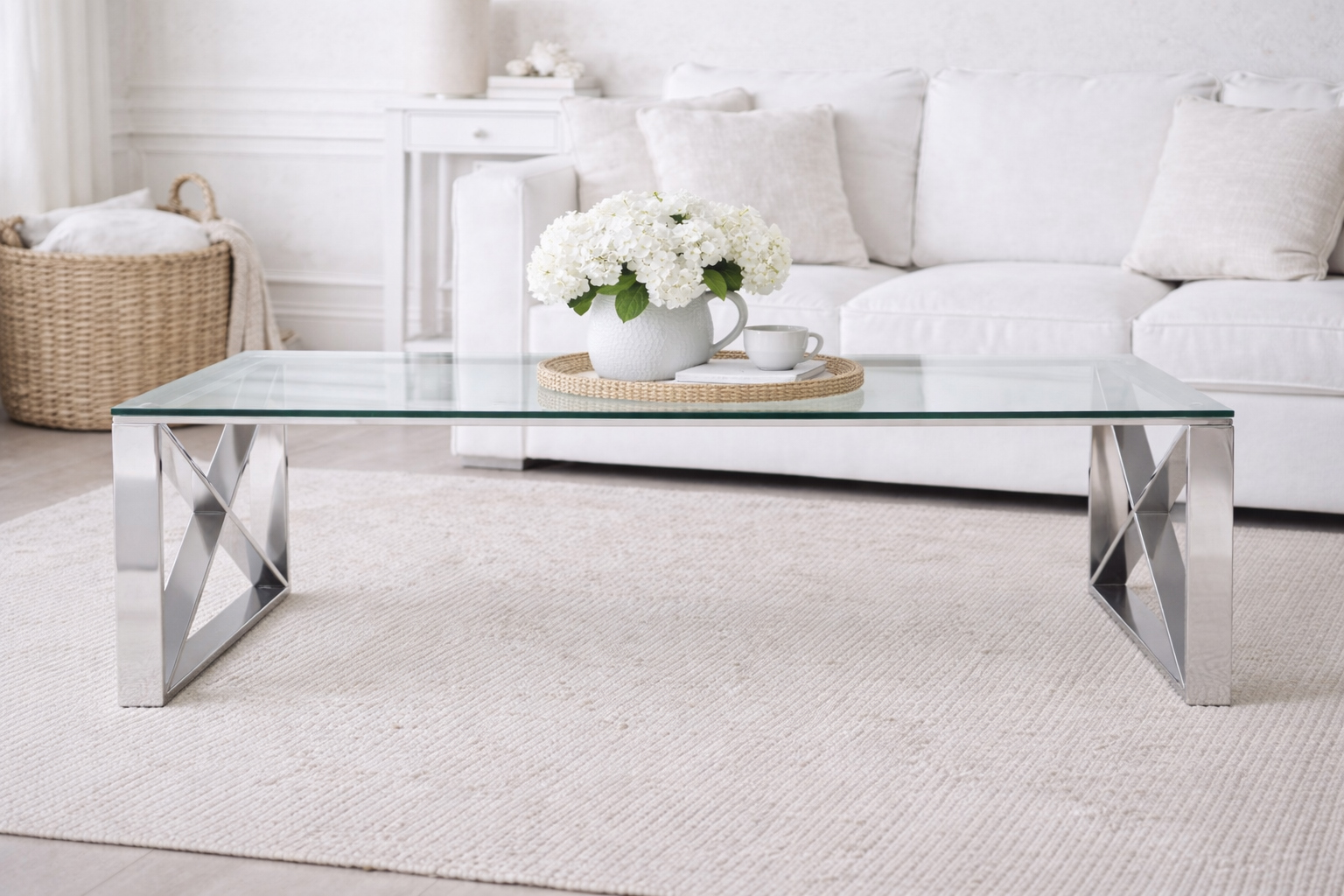 Designed to keep your living room feeling open and uncluttered, the Kensington coffee table pairs timeless materials with modern refinement.