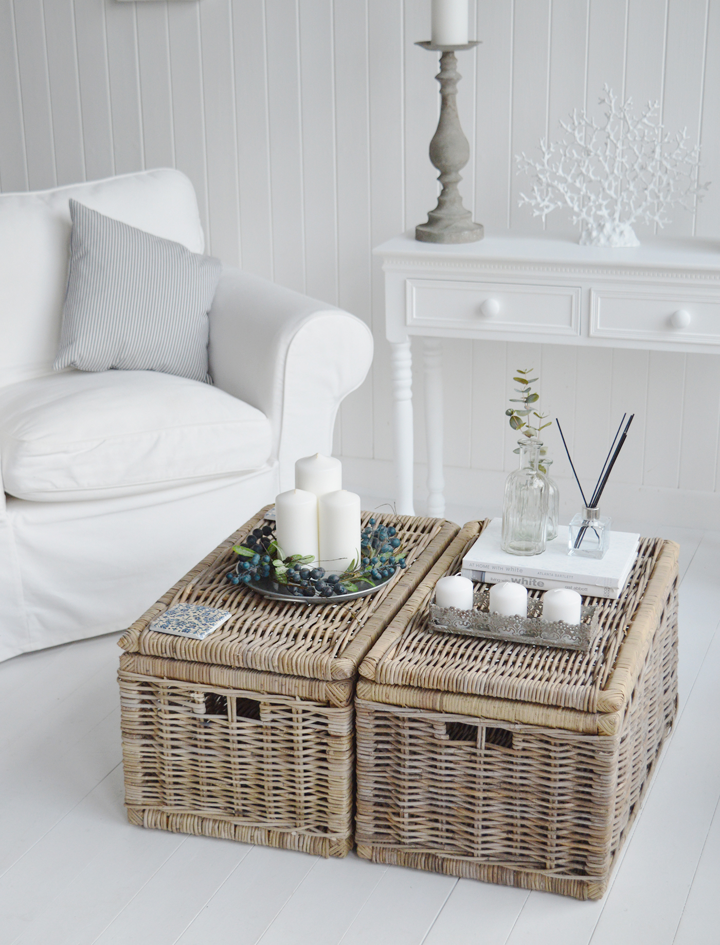 Seaside Coffee table trunk willow - Coastal Coffee Table