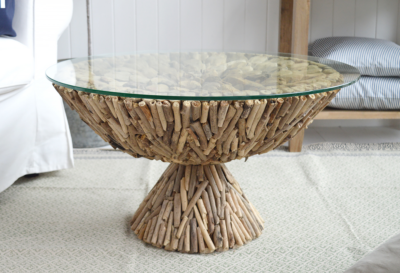 The Sag Harbor driftwood coffee for living room coastal furniture 