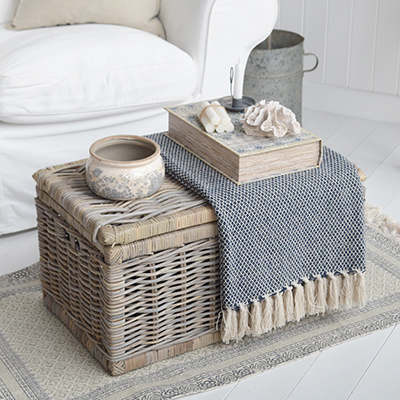 Add warmth and luxury to your living room with our Seaside storage coffee table. The willow coastal coffee table is available in  2 different sizes and offers warmth and texture to a space