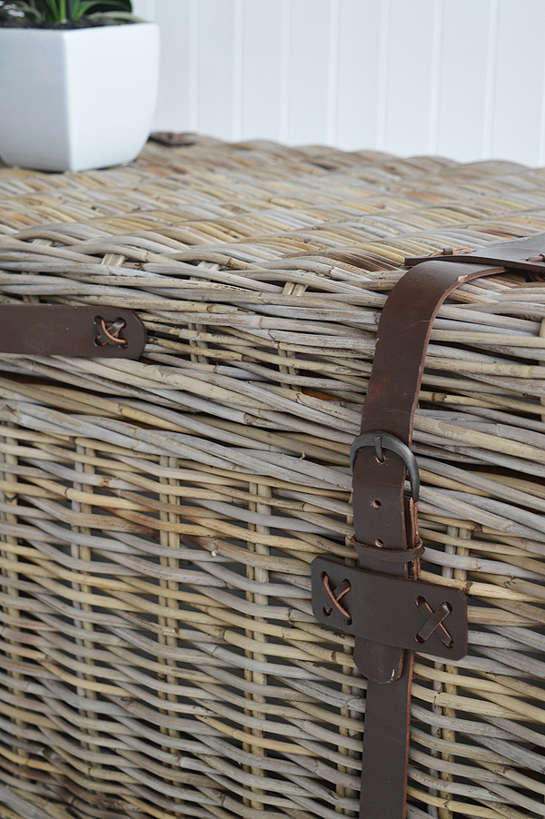 Seaside willow coffee table with storage side. In interesting piece of furniture for coastal and mondern farmhouse inspired homes. Specialising in New England furniture