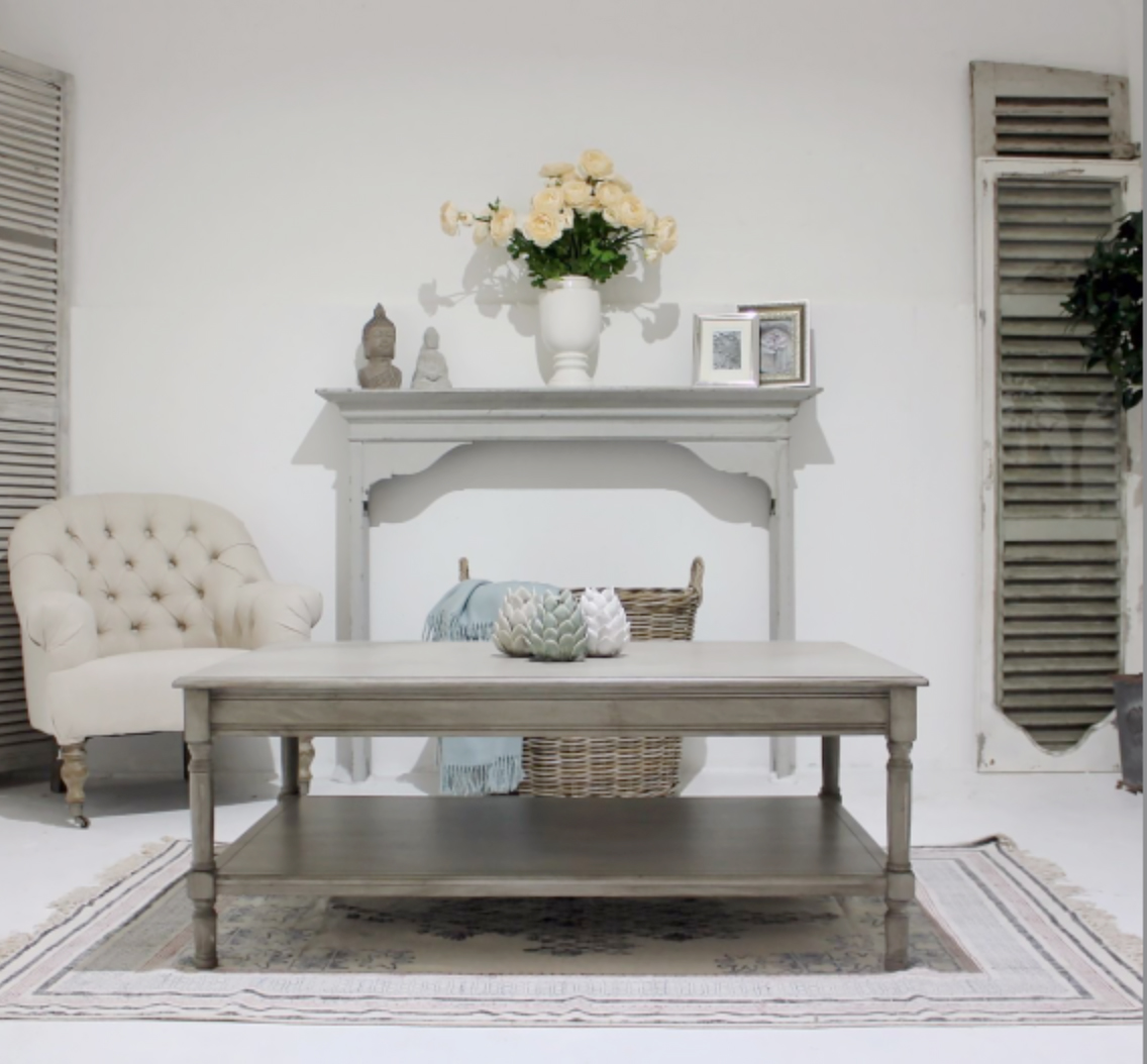 Sudbury coffee table in aged grey