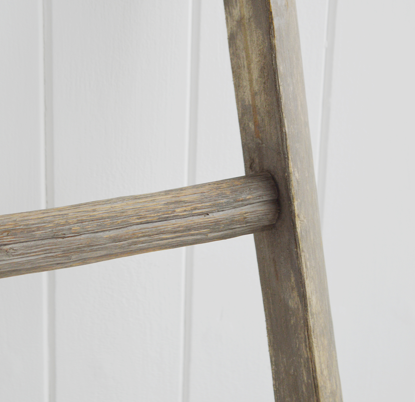 Driftwood Ladder - blankets, towels, wooden ladders from The White Lighthouse Furniture for coastal, New England interiors