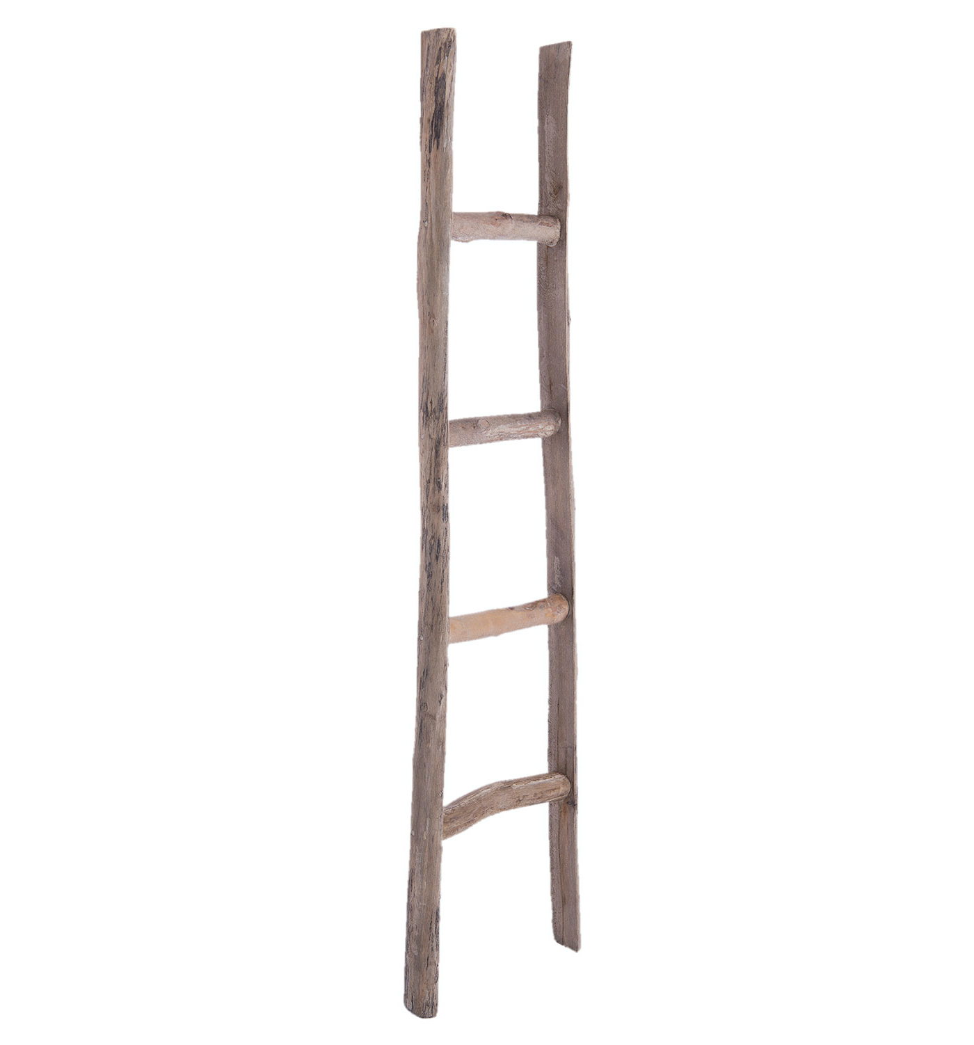 Driftwood Ladder - blankets, towels, wooden ladders from The White Lighthouse Furniture for coastal, New England interiors 
