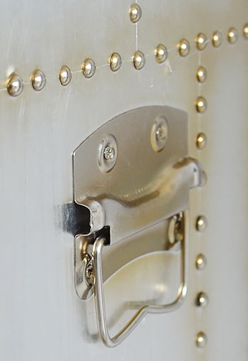 VIntage silver finish trunk