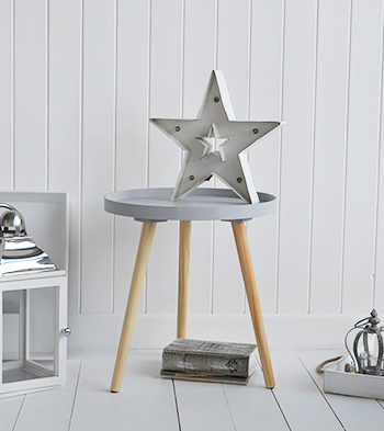 Portland grey small scandinavian style table