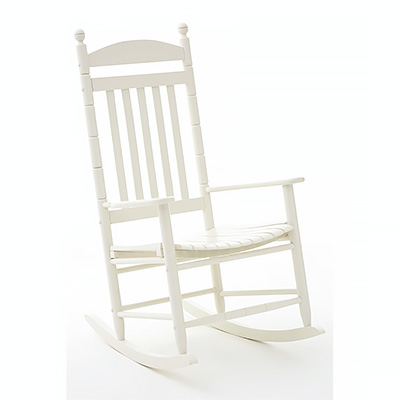White Wooden Rocking Chair - New England Stlye Furniture UK for living room furniture in New England country, coastal and city home interiors