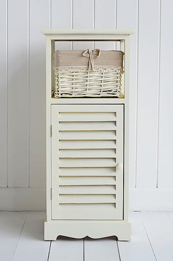 Hamptons cream bathroom cabinet