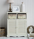 Hamptons cream double cabinet