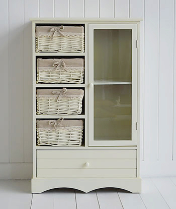 Hamptons Cream Cabinet - bathroom- bedroom - sideboard