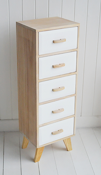 Hamptons scandi style chest of drawers