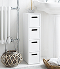 Maine white Bathroom cabinet feestanding for simple white bathroom furniture