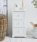 Maine New England style 3 drawer bathroom storage drawers