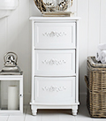 Rose white bathroom cabinet