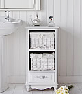 Rose freestanding bathroom storage with 3 drawers