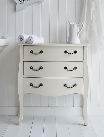 Windsor cream bathroom drawers for storage