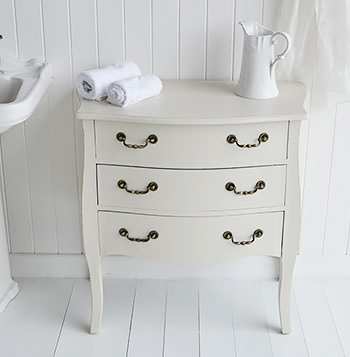 Windsor cream bathroom furniture drawers 