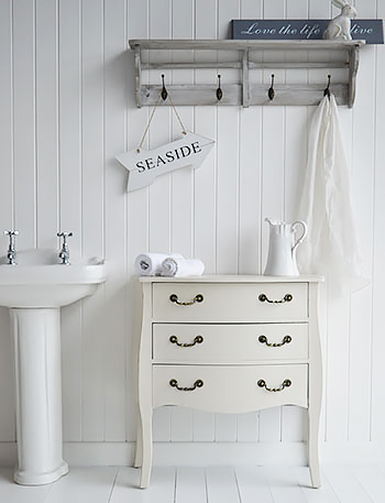 Windsor cream bathroom drawers