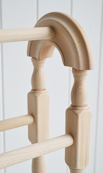 Beech wooden towel rail