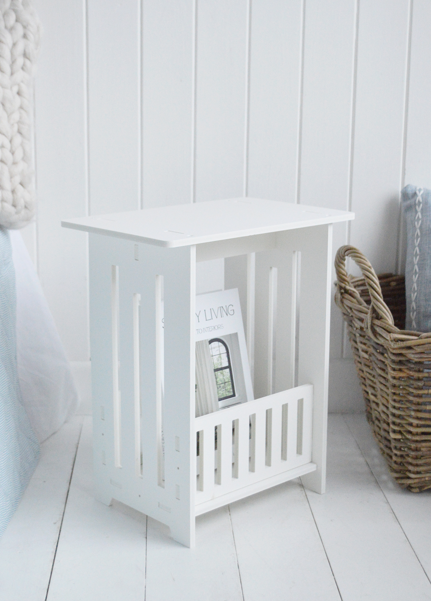 A compact bedside table that works beautifully in coastal homes, guest bedrooms and relaxed Hamptons-style interiors.