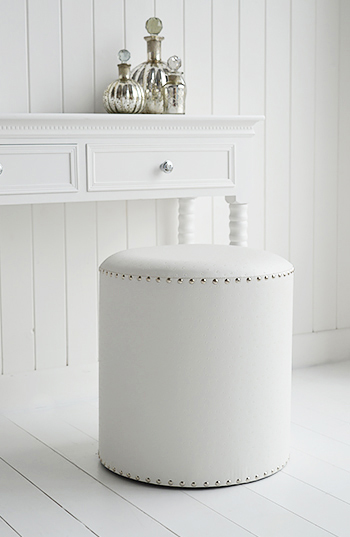 White Dressing Table Stool