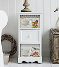 Kingston white 3 drawer chest