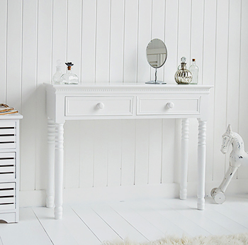 A scandi vanity table is essential in every girls bedroom