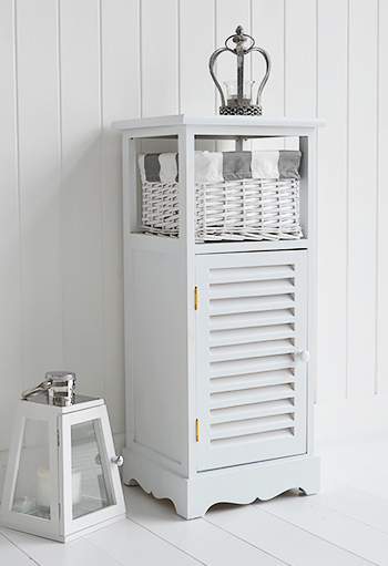 Southampton white New England furniture for the bathroom